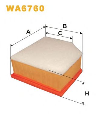 WIX FILTERS wa6760 -  Воздушный фильтр